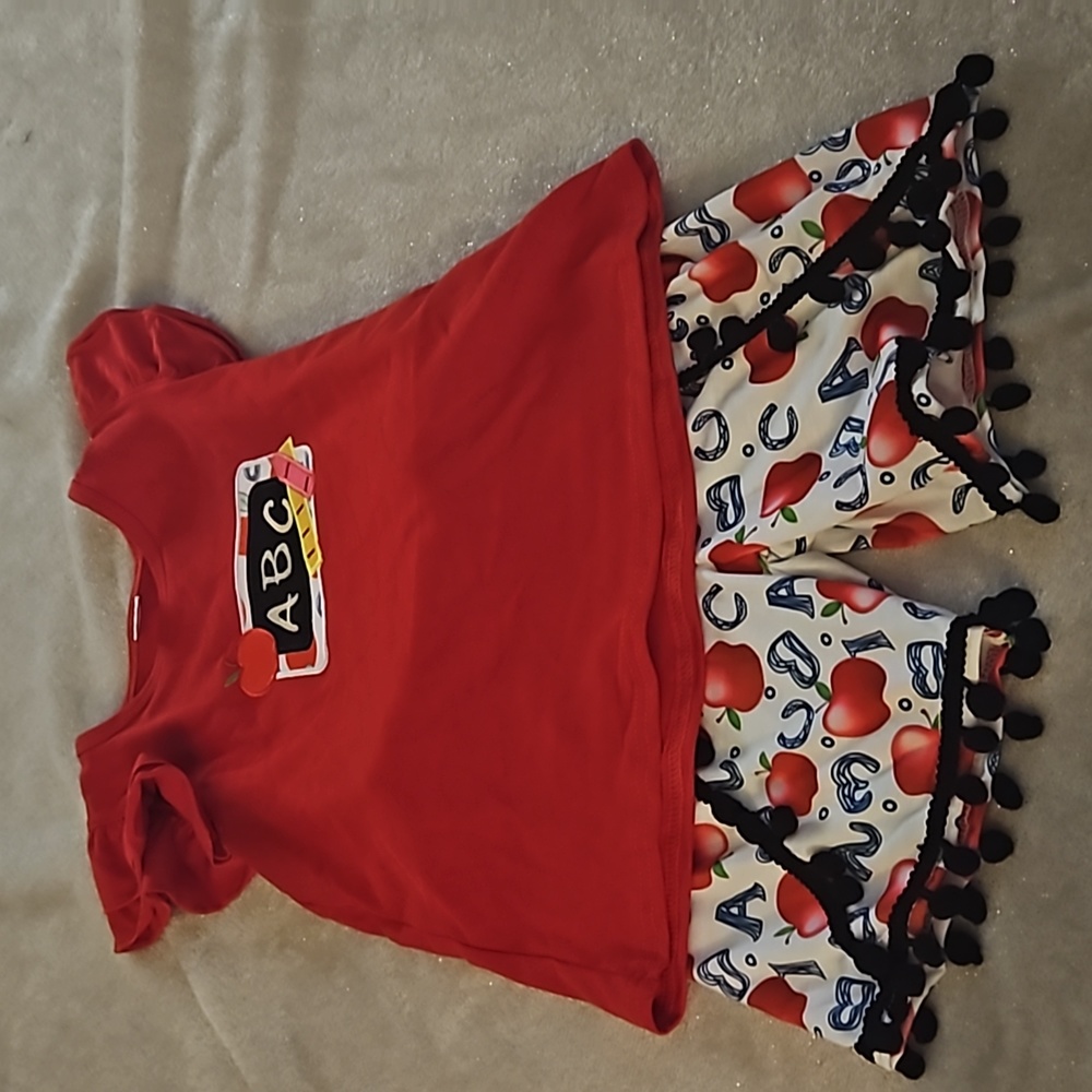 NWOT ABC apple outfit